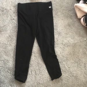 VS PINK black Capri leggings